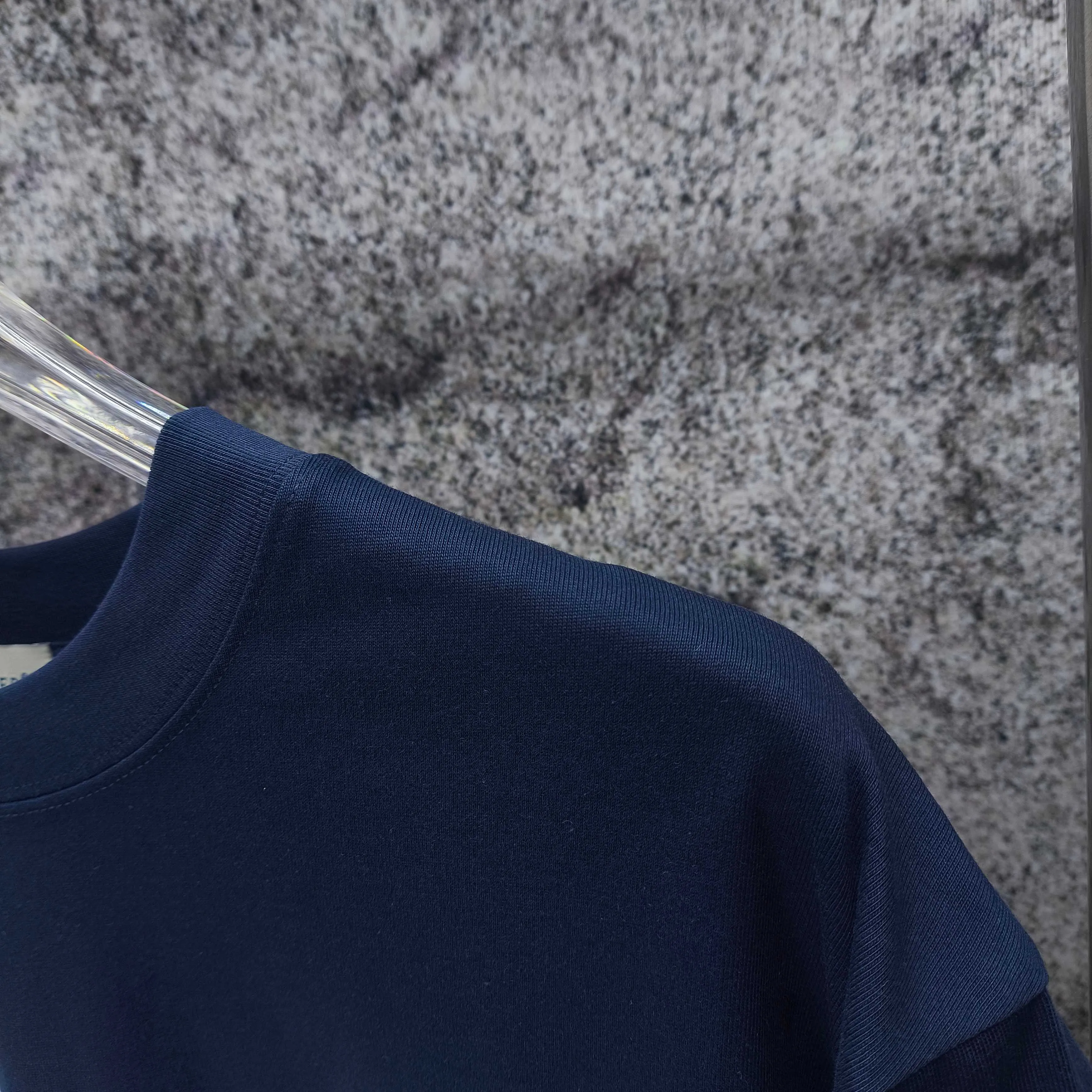 MONCLE* 2026 New Arrival logo t Same Style Size S M L XL XXL Black White Navy Blue